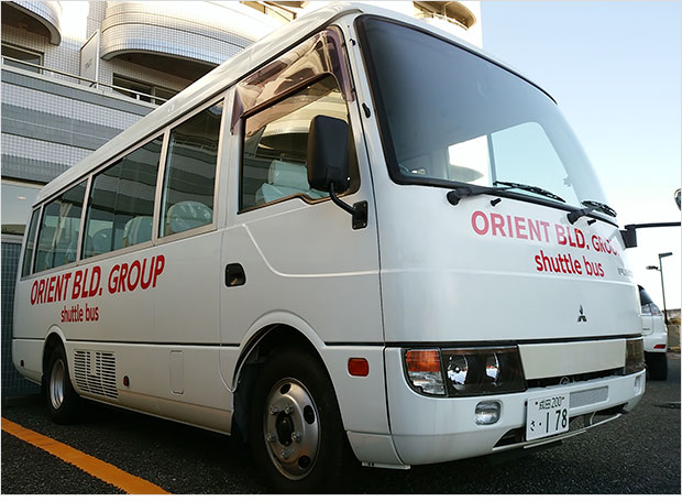 ORIENT BLD．GROUP Shuttle bus